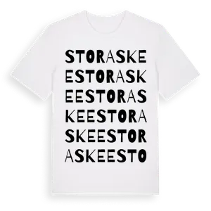 Stora Skee ordlek t-shirt – ekologisk bomull t-shirt från Pinshirt