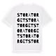 Stora torget ordlek t-shirt