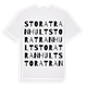 White t-shirt med Stora Tranhult ordlek t-shirt