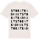 Vintage White t-shirt med Stora Tranhult ordlek t-shirt