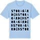 Blue Soul t-shirt med Storagården ordlek t-shirt