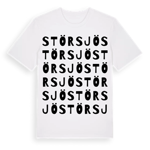 Störsjö ordlek t-shirt – ekologisk bomull t-shirt från Pinshirt