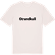 Vintage White t-shirt med Strandkull fetstil t-shirt