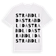 White t-shirt med Strandlida ordlek t-shirt