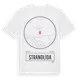 White t-shirt med Strandlida t-shirt