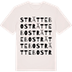 Vintage White t-shirt med Strättebo ordlek t-shirt