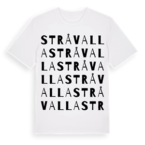 Stråvalla ordlek t-shirt – ekologisk bomull t-shirt från Pinshirt