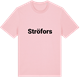 Pink Cotton t-shirt med Ströfors fetstil t-shirt