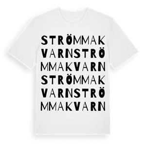 Strömma kvarn ordlek t-shirt – ekologisk bomull t-shirt från Pinshirt