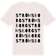 Vintage White t-shirt med Strömsborg ordlek t-shirt
