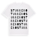 White t-shirt med Stubbebo ordlek t-shirt