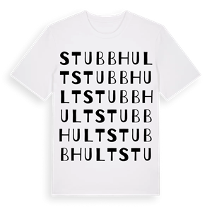 Stubbhult ordlek t-shirt – ekologisk bomull t-shirt från Pinshirt