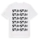 White t-shirt med Stum ordlek t-shirt