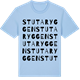 Blue Soul t-shirt med Stutaryggen ordlek t-shirt