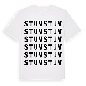 Stuv ordlek t-shirt – ekologisk bomull t-shirt från Pinshirt
