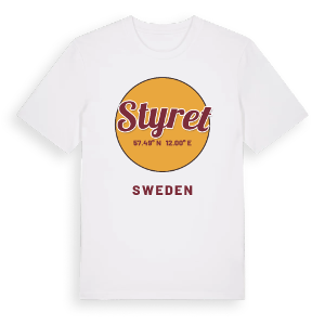 Styret cirkel t-shirt – ekologisk bomull t-shirt från Pinshirt