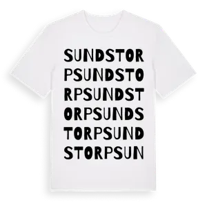 Sundstorp ordlek t-shirt – ekologisk bomull t-shirt från Pinshirt