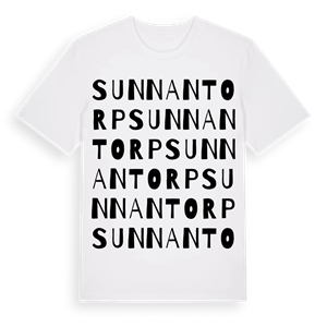 Sunnantorp ordlek t-shirt – ekologisk bomull t-shirt från Pinshirt