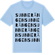 Blue Soul t-shirt med Sunnerängen ordlek t-shirt