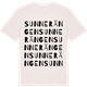 Vintage White t-shirt med Sunnerängen ordlek t-shirt