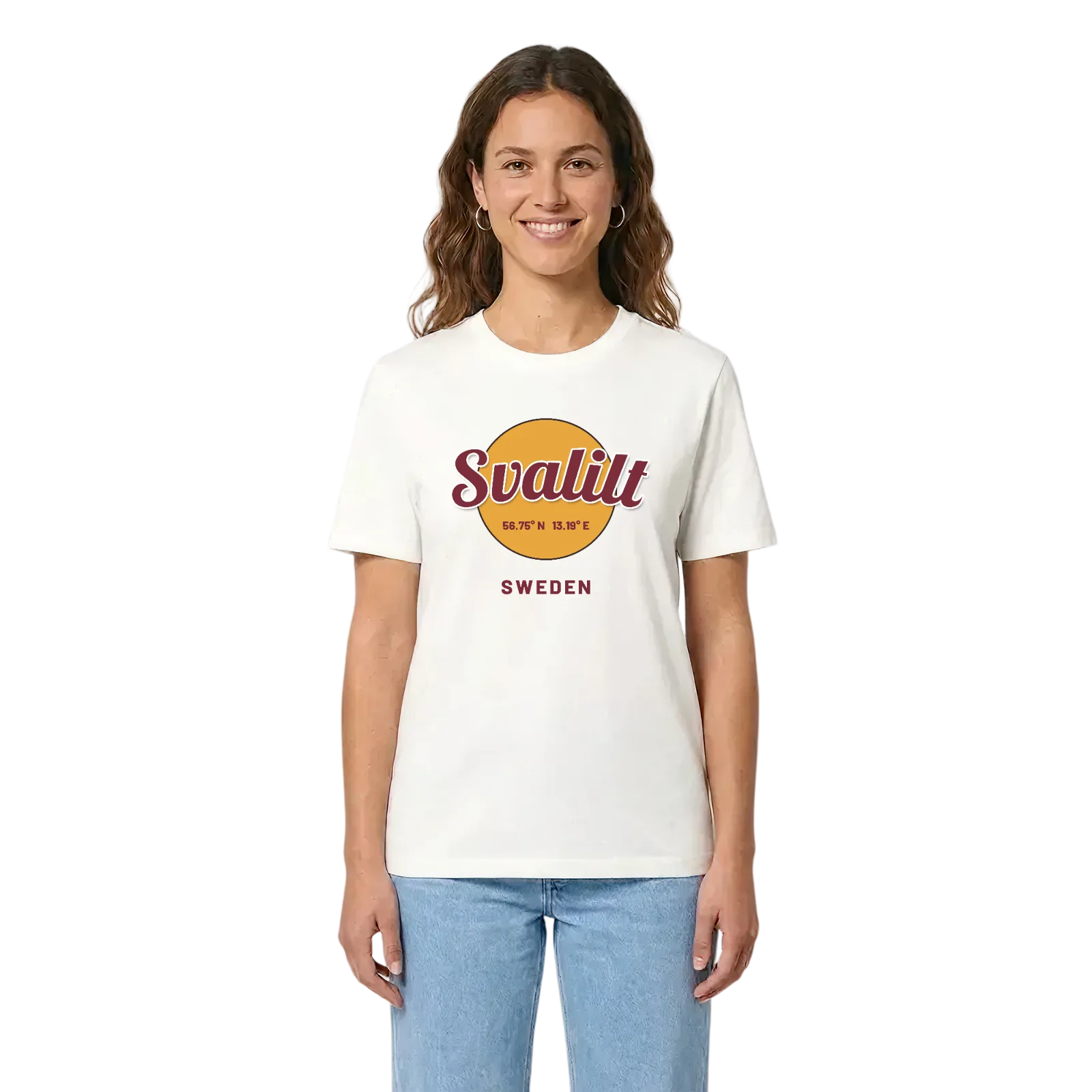 Svalilt cirkel t-shirt – White, i miljö