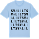 Blue Soul t-shirt med Svalilt ordlek t-shirt
