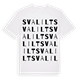 White t-shirt med Svalilt ordlek t-shirt