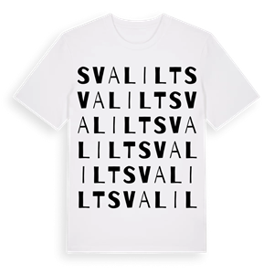 Svalilt ordlek t-shirt – ekologisk bomull t-shirt från Pinshirt