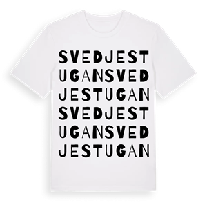 Svedjestugan ordlek t-shirt – ekologisk bomull t-shirt från Pinshirt