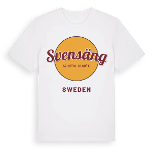 Svensäng cirkel t-shirt – ekologisk bomull t-shirt från Pinshirt