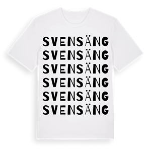 Svensäng ordlek t-shirt – ekologisk bomull t-shirt från Pinshirt