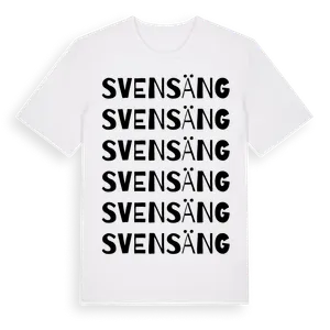 Svensäng ordlek t-shirt – ekologisk bomull t-shirt från Pinshirt