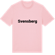 Pink Cotton t-shirt med Svensberg fetstil t-shirt
