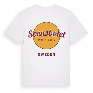 Svensbolet cirkel t-shirt – ekologisk bomull t-shirt från Pinshirt