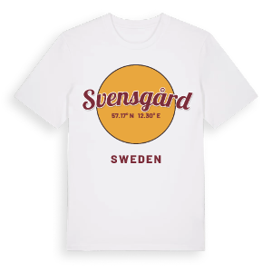 Svensgård cirkel t-shirt – ekologisk bomull t-shirt från Pinshirt