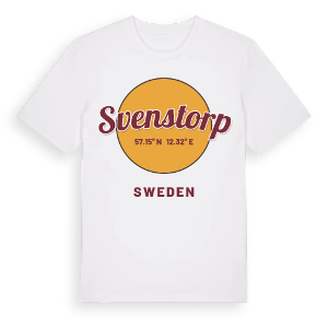 Svenstorp cirkel t-shirt – ekologisk bomull t-shirt från Pinshirt
