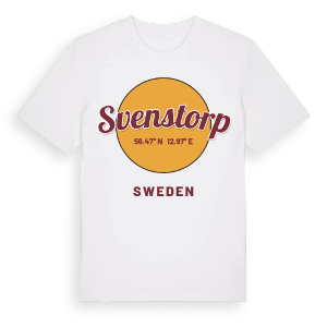 Svenstorp cirkel t-shirt – ekologisk bomull t-shirt från Pinshirt