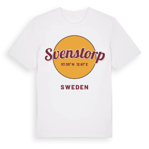 Svenstorp cirkel t-shirt – ekologisk bomull t-shirt från Pinshirt