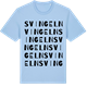 Blue Soul t-shirt med Svingeln ordlek t-shirt