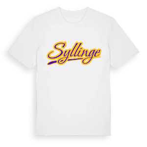 Syllinge baseball t-shirt – ekologisk bomull t-shirt från Pinshirt