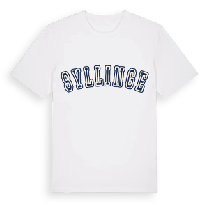 Syllinge college t-shirt – ekologisk bomull t-shirt från Pinshirt