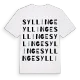 Syllinge ordlek t-shirt