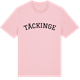 Pink Cotton t-shirt med Täckinge böjd t-shirt