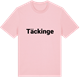 Pink Cotton t-shirt med Täckinge fetstil t-shirt