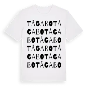 Tågabo ordlek t-shirt – ekologisk bomull t-shirt från Pinshirt