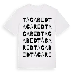 Tågared ordlek t-shirt – ekologisk bomull t-shirt från Pinshirt