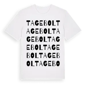 Tagebol ordlek t-shirt – ekologisk bomull t-shirt från Pinshirt