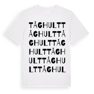 Tåghult ordlek t-shirt – ekologisk bomull t-shirt från Pinshirt