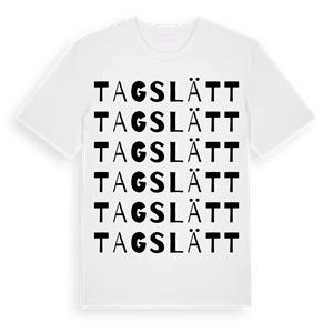 Tagslätt ordlek t-shirt – ekologisk bomull t-shirt från Pinshirt