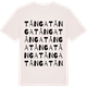 Vintage White t-shirt med Tånga ordlek t-shirt
